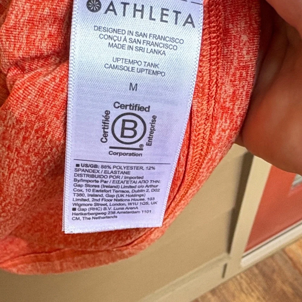 Athleta Coral Heathered Tank Top - Picture 3 of 4